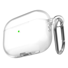 Phoner Simple Apple Airpods Pro 2 szilikon tok, csuklópánttal, átlátszó audió kellék