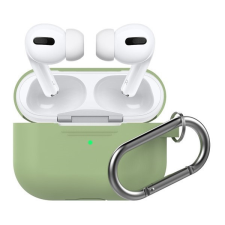 Phoner Simple Apple Airpods Pro szilikon tok akasztóval, avokádó fülhallgató, fejhallgató tok