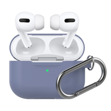 Phoner Simple Apple Airpods Pro szilikon tok akasztóval, égkék audió kellék