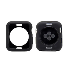  Phoner Simple Apple Watch szilikon tok, 41mm, fekete okosóra kellék