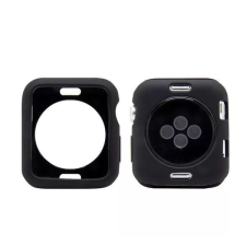 Phoner Simple Apple Watch szilikon tok 41mm fekete (72676) okosóra kellék