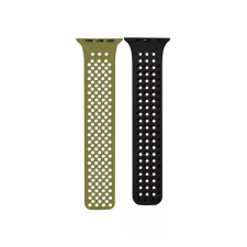 Phoner Spike Apple Watch szilikon szíj 38/40/41mm zöld/fekete (72534) (PH72534) okosóra kellék