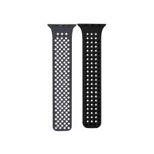 Phoner Spike Apple Watch szilikon szíj, 49/45/44/42mm, szürke/fekete okosóra kellék