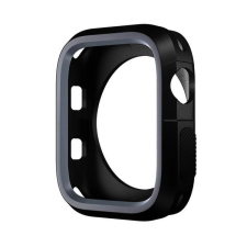 Phoner Twin Apple Watch szilikon tok, 41mm, fekete/szürke okosóra kellék
