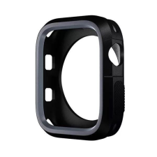 Phoner Twin Apple Watch szilikon tok 41mm fekete/szürke (72668) okosóra kellék