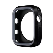 Phoner Twin Apple Watch szilikon tok 45mm fekete/szürke (72664) (PH72664) okosóra kellék