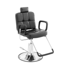physa Fodrászszék - fej- és lábtámasz - 52 - 64 cm - 150 kg - fekete szépségápolási bútor
