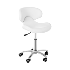 physa Gurulós szék háttámlával - 440- 570 mm - 150 kg - Fehér bútor