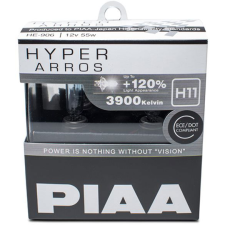 PIAA Hyper Arros 3900K H11 - 120 százalékkal fényesebb, világosabb fényhatás (HE-906) autóalkatrész