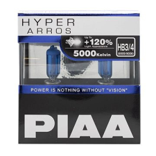 PIAA Hyper Arros 5000K HB3/HB4, +120% ragyogó fehér fény, 5000K színhőmérséklet, 2 db autó izzó, izzókészlet