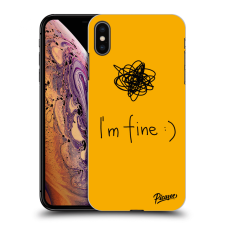 Picasee ULTIMATE CASE Apple iPhone XS Max - készülékre - I am fine tok és táska