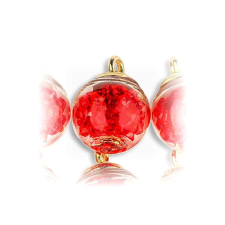  Pici gömb alakú karácsonyfadísz, átmérője: 15 mm játékfigura