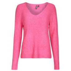 Pieces Pulóverek ELLEN V NECK Rózsaszín EU XS