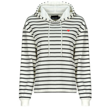 Pieces Pulóverek PCCHILLI LS HOODIE Fehér EU XS női pulóver, kardigán