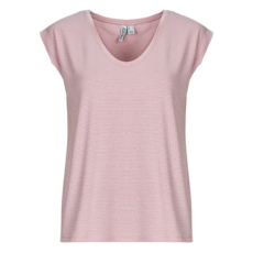 Pieces Rövid ujjú pólók PCBILLO TEE LUREX STRIPES Lila EU L