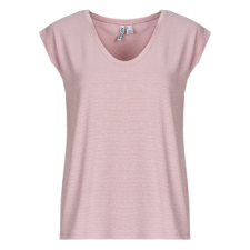 Pieces Rövid ujjú pólók PCBILLO TEE LUREX STRIPES Lila EU S női póló