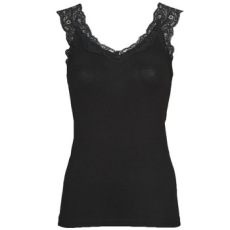 Pieces Trikók / Ujjatlan pólók PCBARBERA LACE TOP Fekete EU S