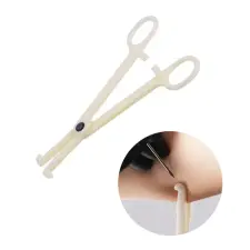  Piercing Készítő Fogó Tű Nagyságú Réssel, Sterilizált Tasakban egyéb ékszer