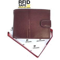 Pierre Cardin RF védett, barna, belső zippes nagy bőr férfi pénztárca PC2134