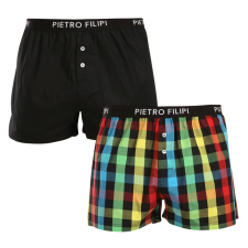 Pietro Filipi 2PACK férfi bő szárú boxeralsók Pietro Filipi többszínű (2TC001) 3XL férfi alsó