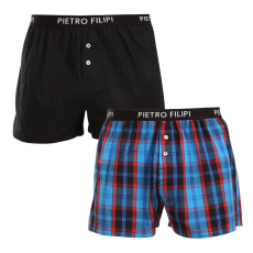 Pietro Filipi 2PACK férfi bő szárú boxeralsók Pietro Filipi többszínű (2TC003) 3XL