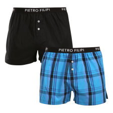 Pietro Filipi 2PACK férfi bő szárú boxeralsók Pietro Filipi többszínű (2TC004) XL férfi alsó