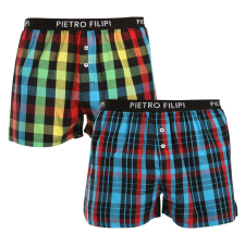 Pietro Filipi 2PACK férfi bő szárú boxeralsók Pietro Filipi többszínű (2TC005) XXL férfi alsó
