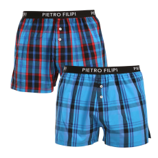 Pietro Filipi 2PACK férfi bő szárú boxeralsók Pietro Filipi többszínű (2TC006) XXL