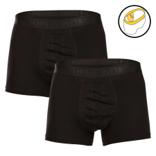 Pietro Filipi 2PACK férfi boxeralsó Pietro Filipi golyó tartó fekete (2BCL001) XL férfi alsó