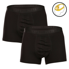 Pietro Filipi 2PACK férfi boxeralsó Pietro Filipi golyó tartó fekete (2BCL001) XXL