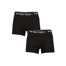 Pietro Filipi 2PACK férfi boxeralsó Pietro Filipi golyó tartó fekete (2BCL002) XXL férfi alsó