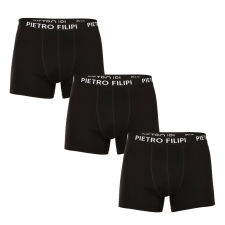 Pietro Filipi 3PACK Férfi boxeralsó Pietro Filipi fekete (3BCL002) XL férfi alsó