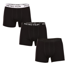 Pietro Filipi 3PACK Férfi boxeralsó Pietro Filipi fekete (3BCL004) XL férfi alsó