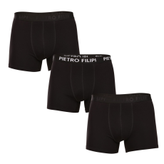 Pietro Filipi 3PACK Férfi boxeralsó Pietro Filipi fekete (3BCL005) M