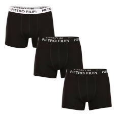 Pietro Filipi 3PACK Férfi boxeralsó Pietro Filipi fekete (3BCL006) XXL