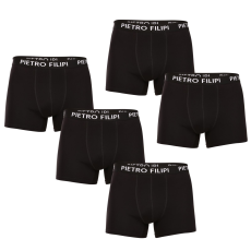 Pietro Filipi 5PACK Férfi boxeralsó Pietro Filipi fekete (5BCL002) M