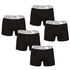 Pietro Filipi 5PACK Férfi boxeralsó Pietro Filipi fekete (5BCL003) XL