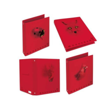PIGNA Gyűrűs könyv Pigna Monocromo Red A/4 4 gyűrűs 40 mm gerinccel gyűrűskönyv
