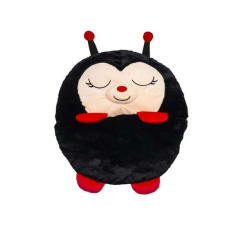  Pihe-puha plüssállattá alakítható hálózsák gyerekeknek - vidám katicabogár alakú, kompakt, összecsukható hálózsák hálózsák, pizsama