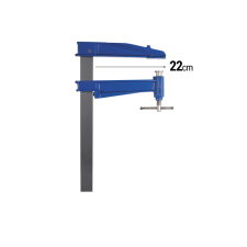 Piher Asztalosipari szoritó 220x500mm S-50 barkácsolás, csiszolás, rögzítés