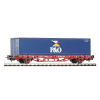 Piko platós kocsi Lgs579 1x40ft konténer P&amp;O DB AG V - 57706 H0 1:87 méretarány