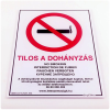  Piktogram Tilos a dohányzás! többnyelvű fehér új