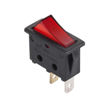  Pillanatkapcsoló kétállású ON-OFF,Piros 250V 16A (PRK0034) világítási kellék