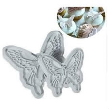  Pillangó alakú fondant kiszúró szett - 2 db, nagy méretű, elegáns tortadíszekhez sütés és főzés