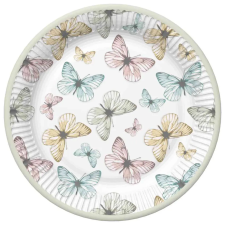 Pillangó Light papírtányér 8 db-os 22,7 cm party kellék
