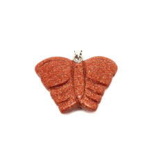 Pillangó medál goldstone vörös 4x3cm medál