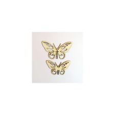  Pillangók 2db/cs. Mérete: nagy:4,5x4,5 cm, kicsi: 3x4 cm dekorációs kellék