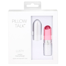Pillow Talk Lusty - akkus, nyelves rúdvibrátor (pink) vibrátorok