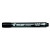 Pilot Alkoholos marker, 1 mm, kúpos, PILOT "Permanent Marker 100", fekete