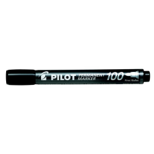 Pilot Alkoholos marker, 1 mm, kúpos, PILOT &quot;Permanent Marker 100&quot;, fekete filctoll, marker